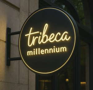 Letrero Luminoso Redondo para Exteriores de Alta Resistencia, Letrero LED de Doble Cara con Logotipo para Pub, <span class=keywords><strong>Bar</strong></span>, Club, Tienda, Proyección Frontal - Product Image 5