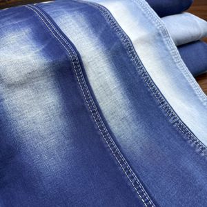 Tissu en denim indigo sergé extensible Lizhi LT-INDIGO Nanhai 14oz 59.1''-59.8'' en rouleau, tissé teint en fil, respirant, pour sacs garçons et filles - Product Image 1