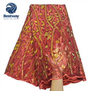 Bestway <span class=keywords><strong>Africano</strong></span> 3d Corda Ricamato Paillettes Tessuto Del Merletto Netto Francese - Product Image 1