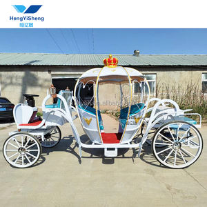 Carruaje tirado por caballos <span class=keywords><strong>de</strong></span> <span class=keywords><strong>princesa</strong></span> calabaza blanca <span class=keywords><strong>de</strong></span> lujo para festivales al aire libre Elegante entrenador real para eventos <span class=keywords><strong>de</strong></span> temática Retro - Product Image 3