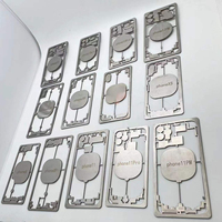 Moule de protection d'objectif de caméra TBK pour iPhone 8 à 14 Pro Max, grand trou, verre arrière, écran LCD, fibre laser, coque arrière, moule laser