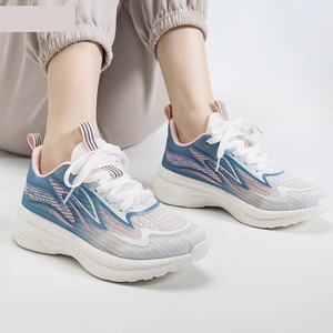 Summer new style women's sports <b>shoes</b>, casual travel <b>soft</b> sole running <b>shoes</b>, color block mesh design - Product Image 2