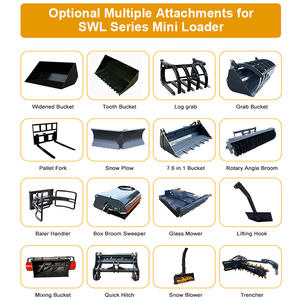 चीन 400 किग्रा 500 किग्रा 600 किग्रा 800 किग्रा 1000 किग्रा डीजल मिनी फ्रंट एंड लोडर 4x4 इलेक्ट्रिक मिनी व्हील लोडर - Product Image 6