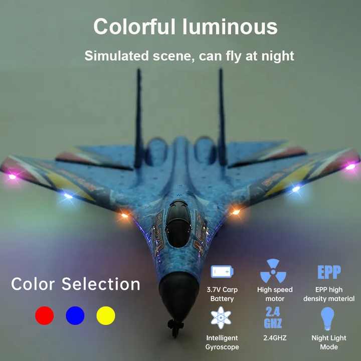 HYUE Hot EPP Su 27 Rc Airplane Aircraft Model Fighter Fixed-Wing Glider Rc Foam Plane Anti-fall Unbreakable Fighter Jet Rc Plane