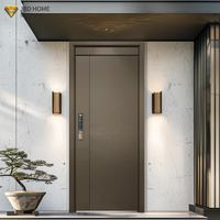 Portes d'entrée en acier robustes de qualité industrielle, conçues pour la sécurité, pour projets résidentiels