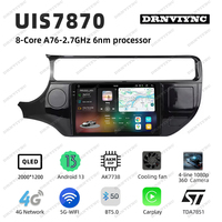 Autoradio stéréo Android 13 2K 7870 8 cœurs avec écran Carplay, caméra 360°, navigation GPS, lecteur audio pour KIA RIO 2015 - 2017