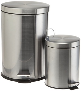 Cubos <span class=keywords><strong>de</strong></span> <span class=keywords><strong>basura</strong></span> <span class=keywords><strong>de</strong></span> acero inoxidable baratos, Juego <span class=keywords><strong>de</strong></span> 2, 5 y <span class=keywords><strong>20</strong></span> <span class=keywords><strong>litros</strong></span> - Product Image 1