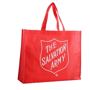 Bolsa de Compras Roja Reutilizable, Ecológica, Económica, Personalizada, de Tela No Tejida, con Cremallera y Correa para el Hombro, Tamaño Mediano - Product Image 1