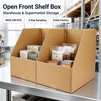 Bac de rangement en carton ondulé pour accessoires électroniques, idéal pour l'affichage et l'efficacité de la picking en entrepôt - Vente en gros usine