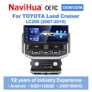 Navihua New Design 15.5'' Android Car Radio GPS Multimedia Carplay Auto <b>Stereo</b> DSP Unit for Toyota Land Cruiser LC200 2007-2015 - Product Image 1