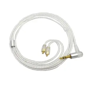 ความยาว1.2M MMCX ลวดชุบเงินเหมาะสำหรับ <span class=keywords><strong>Shure</strong></span> <span class=keywords><strong>SE215</strong></span> SE315 425 SE535 846สายเคเบิลอัพเกรด3.5มม. เป็น MMCX - Product Image 1