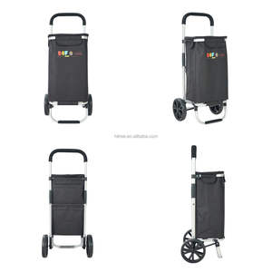 थोक कारखाने उच्च गुणवत्ता, लोगो के साथ लक्जरी फोल्डिंग शॉपिंग ट्रॉली, खरीदारी ट्रॉली के साथ-साथ खरीदारी ट्रॉली - Product Image 2