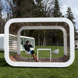 Petite cabine extérieure en bûches préfabriquées, hangar pliable, maison modulaire, Pack plat, hôtel, conteneur préfabriqué, maison Mobile, cabine - Product Image 3