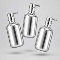 Flacon pompe PET 28 mm pour lotion, shampoing, gel douche, savon liquide, emballage cosmétique personnalisé avec logo couleur sur mesure