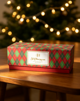 Ensemble cadeau de bougies parfumées en céramique de luxe classiques de Noël, boîte de bougies aromatiques festives pour la décoration et les cadeaux de Noël