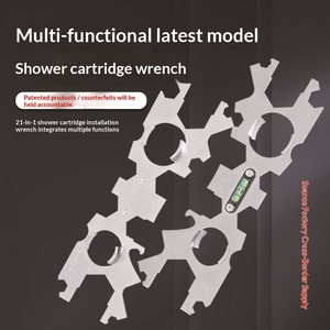 ประแจอาบน้ำแบบปรับได้ ผลิตจากเหล็กกล้าคาร์บอน สำหรับงานติดตั้งในห้องน้ำ อเนกประสงค์ ใช้กับวาล์ว หัวกรองน้ำ และข้อต่อ - Product Image 5