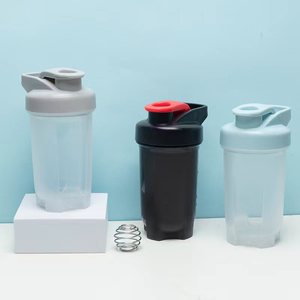 卸売食洗機対応カスタムジムフィットネススポーツBPAフリープラスチックスパイスカスタムロゴジム空きグリッタープロテインシェイカーボトル - Product Image 2