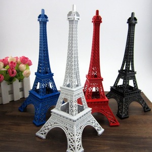 Decoración de la Torre Eiffel, modelo en miniatura de hierro, adorno de escritorio, decoración del hogar, estilo Art Déco, juego multicolor - Product Image 1