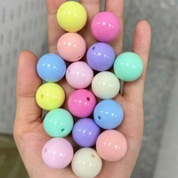 Perles rondes en acrylique de 20 mm pour la fabrication de bijoux en vrac DIY
