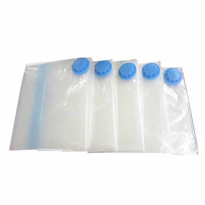 Bolsas de almacenamiento de cremallera de compresión al vacío con bomba de mano - Product Image 2