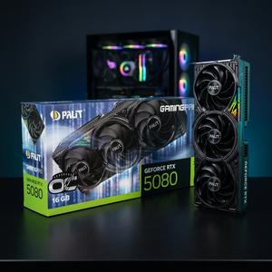 Nouvelle carte graphique PALIT RTX 5080 GamingPro 16 Go, 256 bits GDDR7, 30 Gbps, PCI-E5.0, ARGB, carte vidéo de jeu pour PC de bureau - Product Image 2
