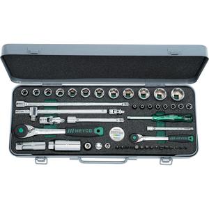 HEYCO 30-3010-M Jeu de douilles, 1/4 "-3/8", 49 pièces. - Product Image 1