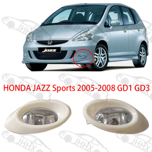 Luces Antiniebla Delanteras para Auto, Faros Antiniebla para <span class=keywords><strong>HONDA</strong></span> FIT/<span class=keywords><strong>JAZZ</strong></span> Sports <span class=keywords><strong>2005</strong></span> 2006 2007 2008 GD1 GD3 Modelo Deportivo - Product Image 1