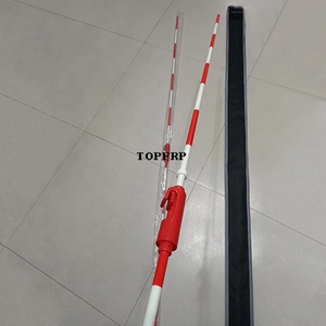 Red de Voleibol de Fibra de Vidrio Resistente con Antenas Rojas y Blancas y Abrazaderas - Product Image 5