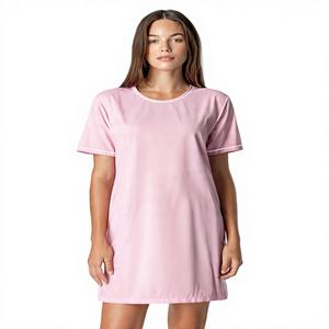 Bata de Paciente de Algodón 100% Tejida a Medida, Manga Corta para Hospital - Product Image 1