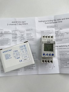 Minuteur programmable à 2 canaux AHC812, interrupteur de contrôle du temps AHC812 220V AC 16A - Product Image 5