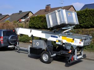 JIUHE 32m Control Remoto Construcción Elevador Remolque Muebles Elevador y Material Elevadores - Product Image 5