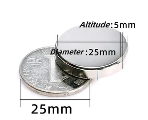 Hochwertiger N52 N42 starker dünner Neodymium-Magnet N52 Scheibenmagnet runde Magnete