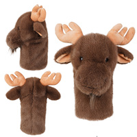 En stock : Accessoires de golf – Housse de tête de driver amusante en forme de chien, flamant rose, animal de dessin animé, peluche mignonne