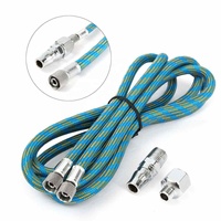 180CM tressé aérographe compresseur tuyau d'air stylo pulvérisateur tuyau tissé 1/8 "BSP adaptateur raccord compresseur aérographe