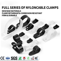 Pince de câble en nylon PA6 haute résistance de type U, anti-âge, clip de fixation de fil, marque XJH, taille U3.3 0~120 pour câble de commutation