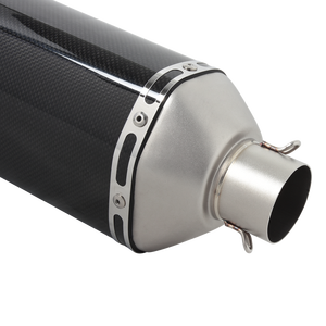 Silenciador Deportivo Deslizable Universal de 51mm con Tapa de Fibra de Carbono Real para 600cc <span class=keywords><strong>1000cc</strong></span> - Product Image 3