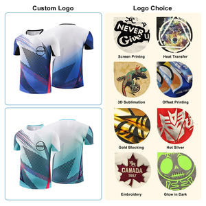 เสื้อยืดวิ่งมาราธอนแบบซับลิเมชั่นพิมพ์โลโก้ OME ตามสั่ง แห้งเร็ว ระบายเหงื่อได้ดี สำหรับการแข่งขัน - Product Image 3