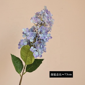 5 têtes 3D fleurs artificielles real touch hortensia buissons à vendre - Product Image 4