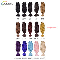 Cheveux de tressage jumbo en fibre Kanekalon, tresse jumbo ignifuge sans enchevêtrement ni perte