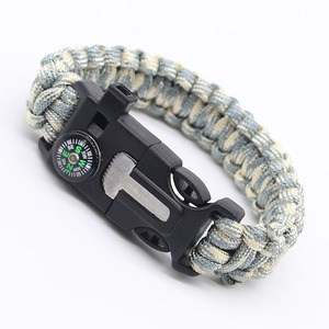 <span class=keywords><strong>Bracelet</strong></span> <span class=keywords><strong>de</strong></span> <span class=keywords><strong>survie</strong></span> multifonctionnel cinq-en-un, paracorde à sept brins, pour le camping, l'aventure, la <span class=keywords><strong>survie</strong></span>, imperméable, format poche - Product Image 3
