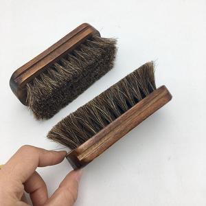 Logo personnalisé d'approvisionnement d'usine manche en bois naturel écologique brosse de nettoyage en cuir suédé brosses de bain éponges épurateurs - Product Image 4