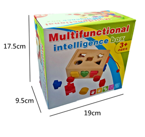 Personalizzato bambino in legno 15 fori blocchi di assemblaggio geometrico <span class=keywords><strong>trattore</strong></span> forma educativa giocattoli regalo abbinati per i bambini - Product Image 5