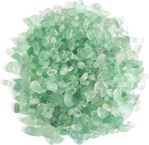 Cristalli di floite verde naturale alla rinfusa 0.9 Lb/405g piccoli pezzi caduti pietra di cristallo ciottoli decorativi - Product Image 4