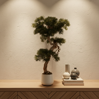 Sapin artificiel en plastique vert Ov T5 200-550 cm, décoration pour la maison, restaurants, hôtels, mariages