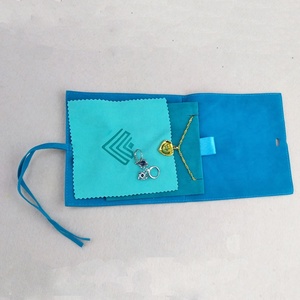 Custom logo Faux Suede Jewelry Packaging <b>Envelope</b> Pouches With Insert Card Polishing Cloth for Necklaces Velvet <b>Gift</b> Bags - Product Image 3