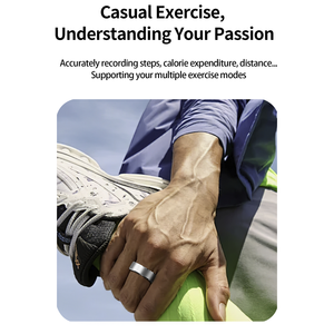 Anneau intelligent SENBONO R5 pour couple, suivi de la forme physique, fréquence cardiaque, oxygène sanguin, suivi du sommeil, suivi de la santé, <span class=keywords><strong>appareil</strong></span> portable en plastique, contrôle par application - Product Image 3