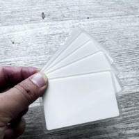 Kartu ID Kosong PVC Inkjet Berkualitas Tinggi, Dapat Dicetak, Laminasi Plastik Putih, Dilengkapi Chip RFID Tk4100 125khz