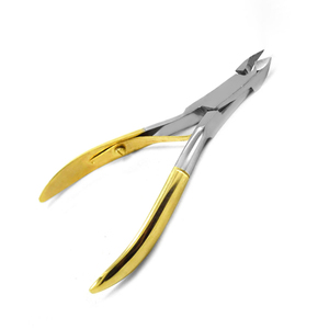 Vente en gros de pinces à cuticules en acier inoxydable à lame courbée, sur mesure, pour les doigts, outils de soin de beauté pour adultes - Product Image 1
