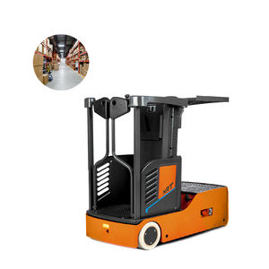 Nrt पूर्ण हाइड्रोलिक लिफ्ट ऊर्ध्वाधर एक आदमी लिफ्टर 90 + 110 किलोग्राम 3 मीटर इलेक्ट्रिक ऑर्डर पिकर फोकलिफ्ट कीमत यात्रा गति 6.5 किमी/घंटा - Product Image 1