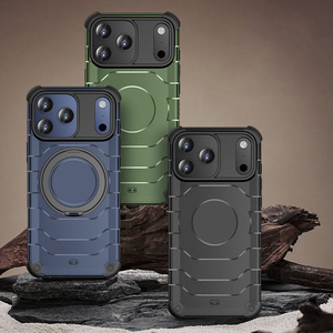 Funda para iPhone Air 17 Pro Max con Soporte Metálico Giratorio, Protección Anticaídas y Antihuellas - Product Image 5